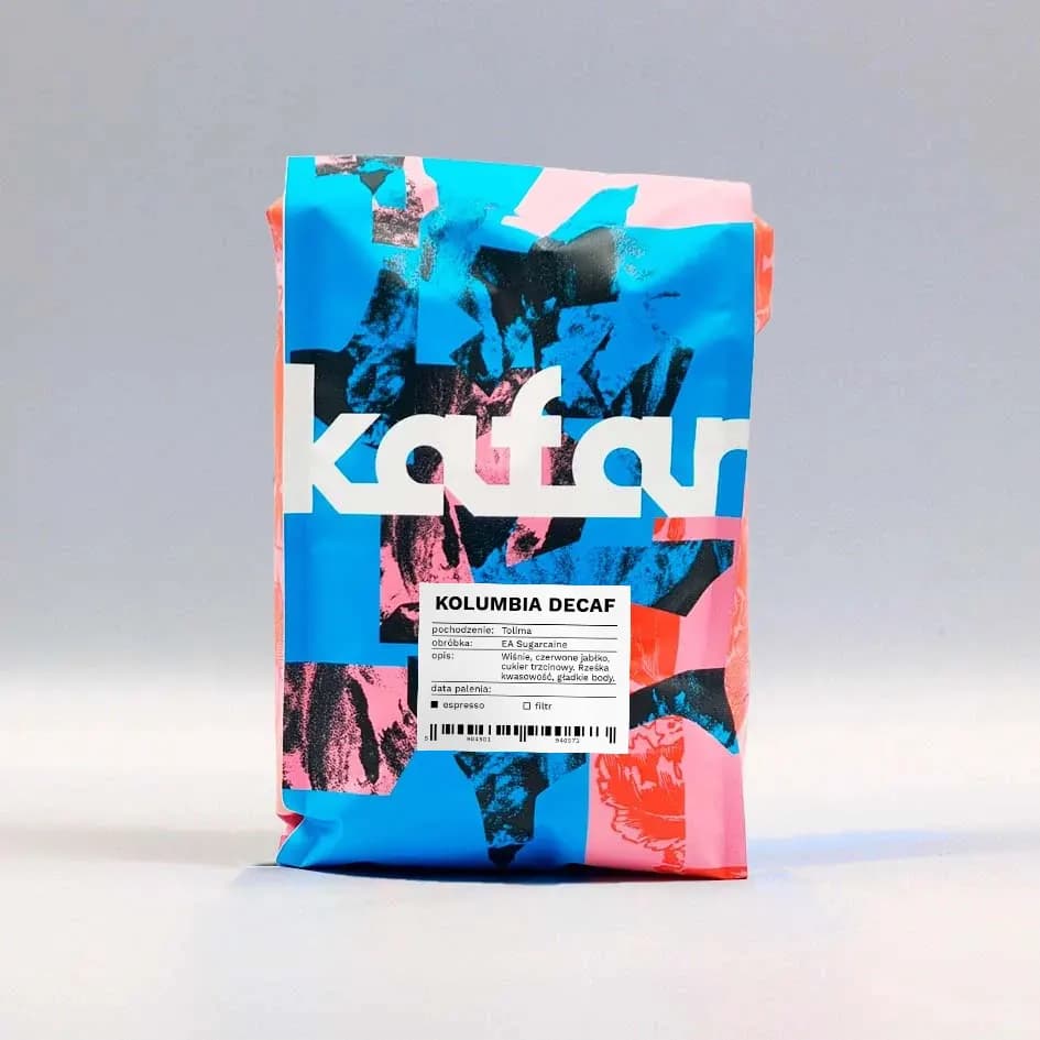 Kawa Ziarnista Specialty BEZKOFEINOWA KOLUMBIA