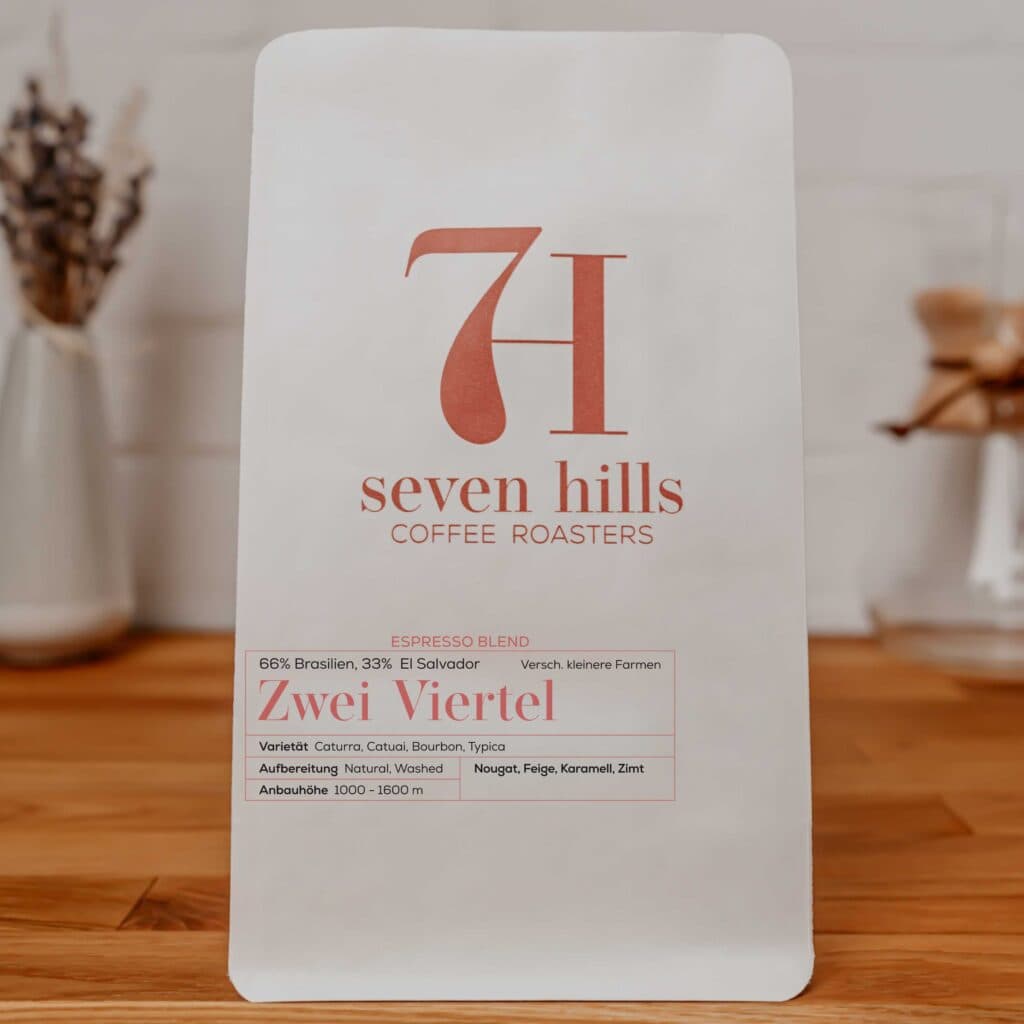 Zwei Viertel Espresso