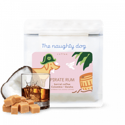 The naughty dog PIRATE RUM barrel coffee - geisha zrající v sudech po rumu - thumbnail 2