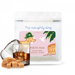The naughty dog PIRATE RUM barrel coffee - geisha zrající v sudech po rumu - thumbnail 1
