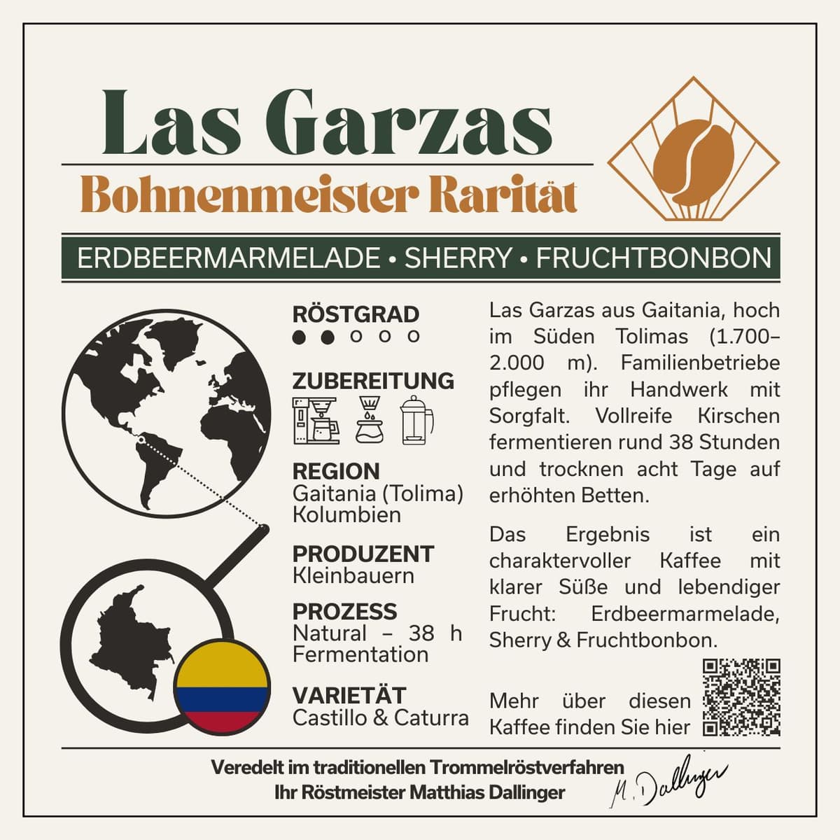 Kolumbien Las Garzas - Filter