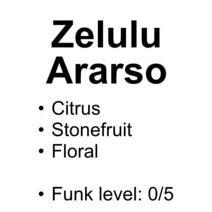 Zelulu Ararso – Heirloom Cultivars – 100g (3.52oz)